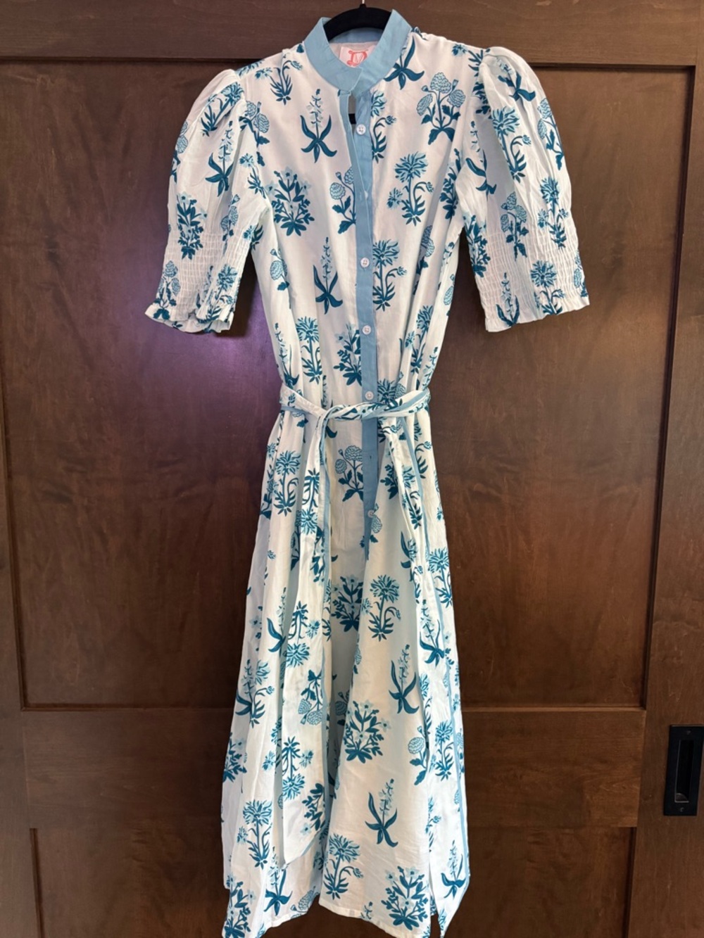 NWT Victoria Dunn Victoria Dunn Kiswah in Indigo Meadow Dress